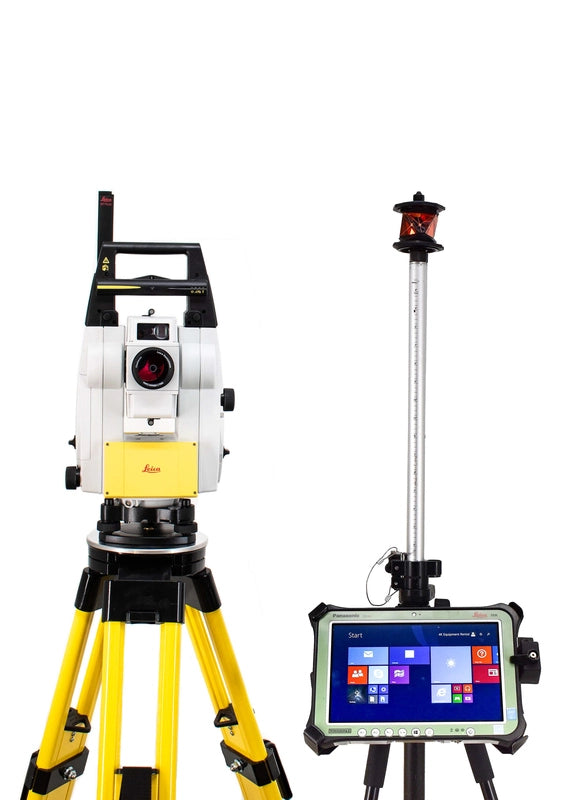 LEICA ICR70 5" ROBOTIC TOTAL STATION KIT W/ CS35 10" TABLET & ICON SOFTWARE (SOLD)