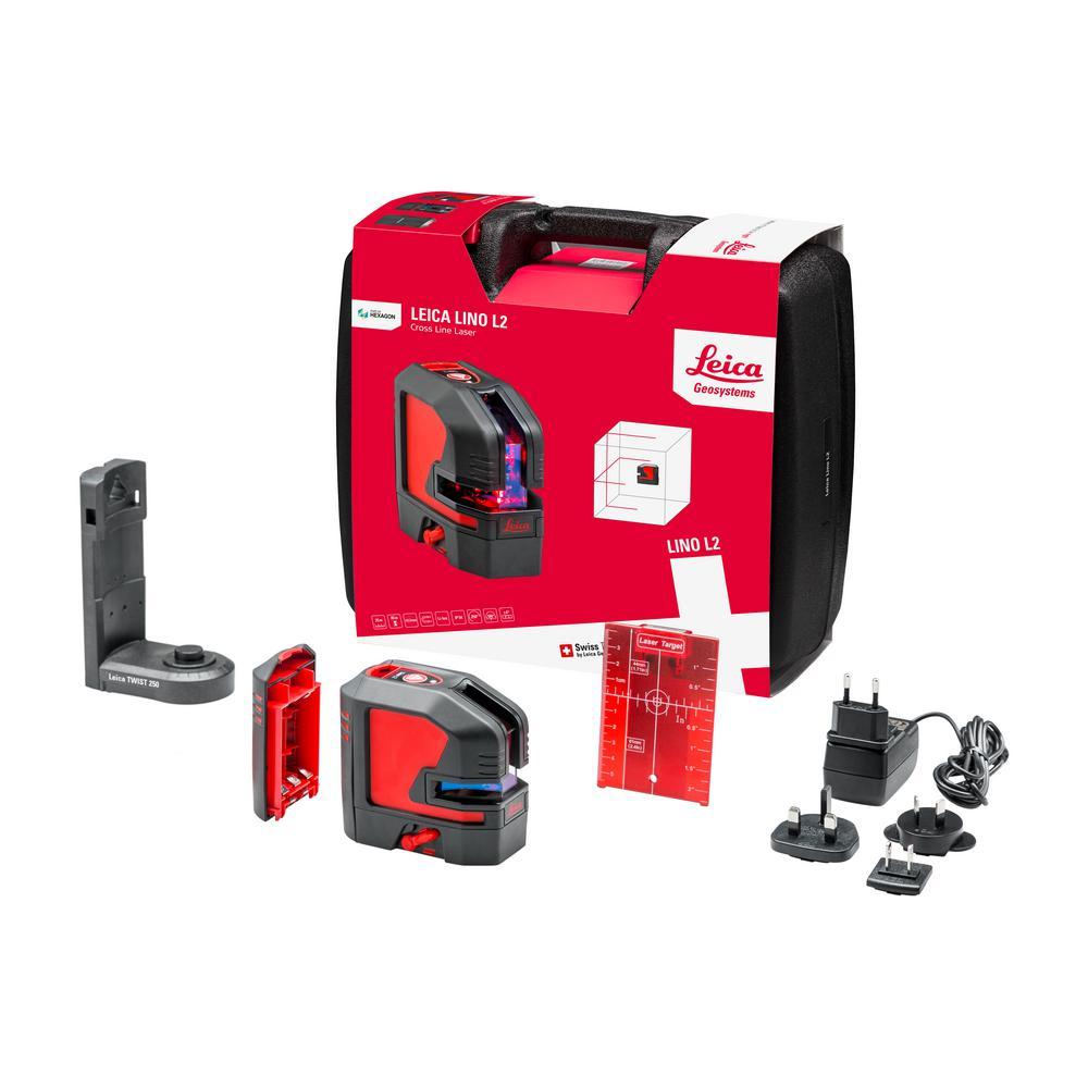 Measuring Tool - Leica LINO L2-1 Self-Levelling Cross-Line Laser, Red Beam Kit