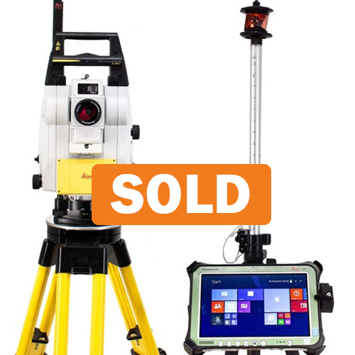 LEICA ICR70 5" ROBOTIC TOTAL STATION KIT W/ CS35 10" TABLET & ICON SOFTWARE (SOLD)