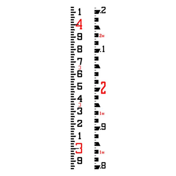 Rod Levels - Fiberglass 17 Ft/5.18 M SVR Rod – 10ths/Metric Grad