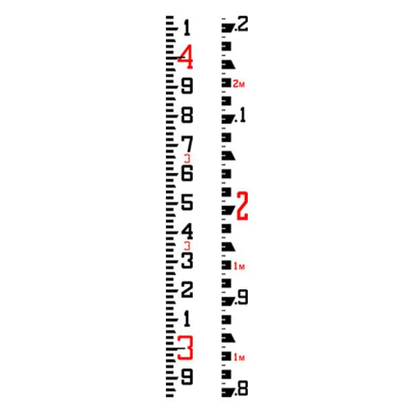 Rod Levels - Fiberglass 17 Ft/5.18 M SVR Rod – 10ths/Metric Grad