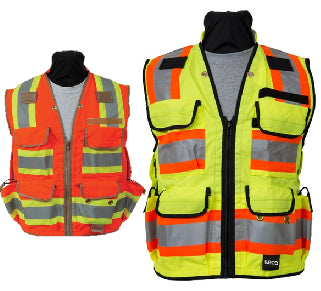 Safety Apparel - Safety Utility Vest, ANSI/ISEA Class 2 - Flo Yellow