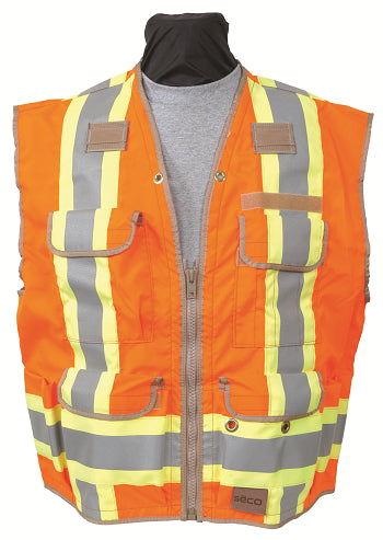 Safety Apparel - Survey Vest Dual STD Class 2 - Flo Yellow