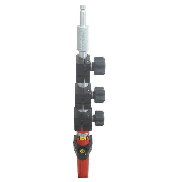 Seco 4.65 m Aluminum TLV Pole – Red and White
