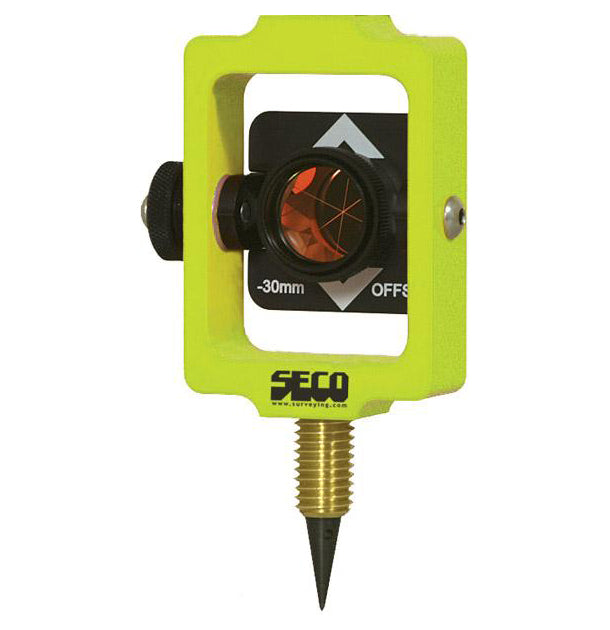 Seco 25 mm Stakeout Prism Assembly / 0 and -30 mm Offset