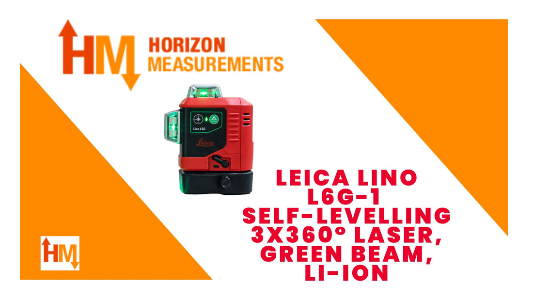 Horizon Measurement best selling laser: Leica Lino L6G-1 Self Levelling 3X360 Laser Green Beam Li-Ion