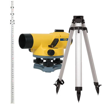 Auto Level - 24X Magnetic Dampened Auto Level Package – 16 Ft – Inches