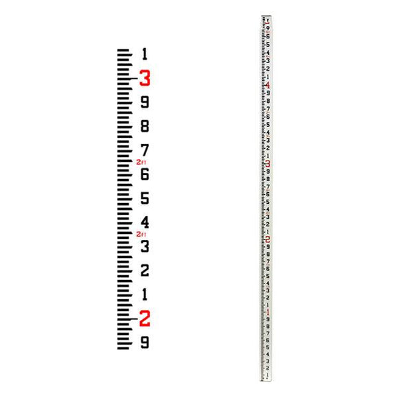 Rod Levels - Fiberglass 13 Ft Rectangular Series (CR) — 10ths Grad