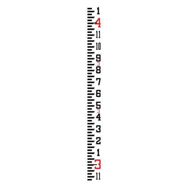 Rod Levels - Fiberglass 17 Ft SVR Rod — Inches Grad