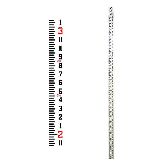 Rod Levels - Fiberglass 20 Ft Rectangular Series (CR) — Inches Grad
