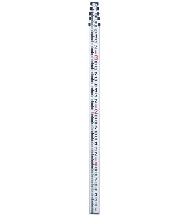 Rod Levels - SitePro 5 Meter Aluminum Leveling Rod, Dual Grads – Metric/10ths – 11-805-MT
