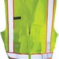 Safety Apparel - Construction Safety Vest, HI VIZ – Lime, Class 2