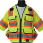 Safety Apparel - Safety Utility Vest ANSI/ISEA Class 3 - Flo Yellow