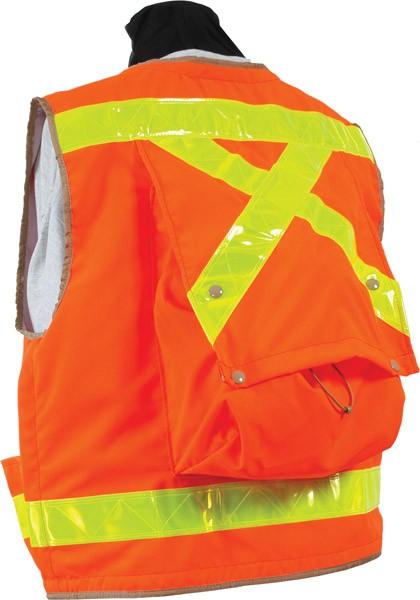 Safety Apparel - Survey SUV ANSI2010 Class 2 Vest - Flo Orange