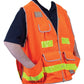 Safety Apparel - Survey Vest ANSI2010 Class 2 - Flo Orange
