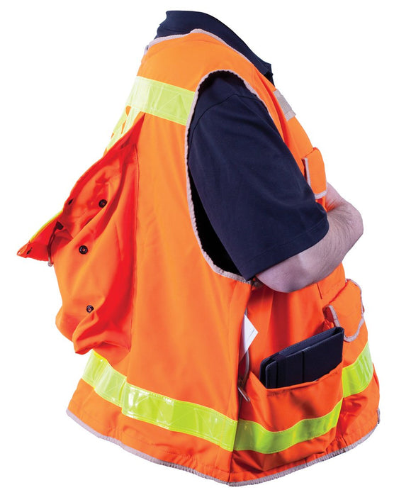 Safety Apparel - Survey Vest ANSI2010 Class 2 - Flo Orange