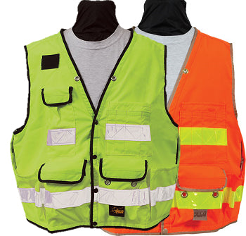 Safety Apparel - Survey Vest ANSI2010 Class 2 - Flo Orange