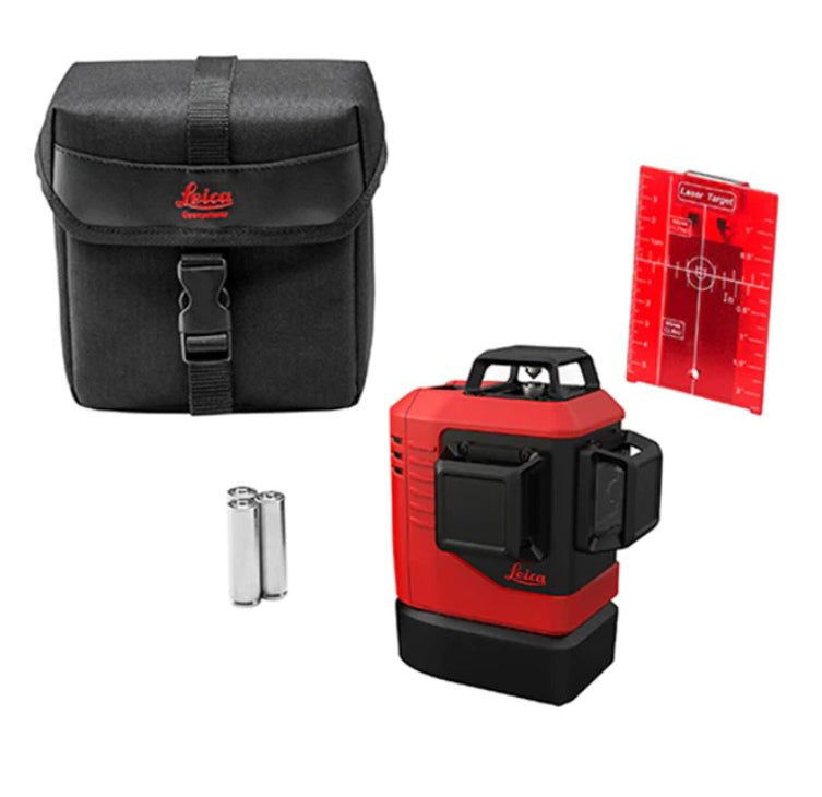 Leica Lino L6Rs-1 Self-Levelling 3x360° Laser, Red Beam, Alkaline