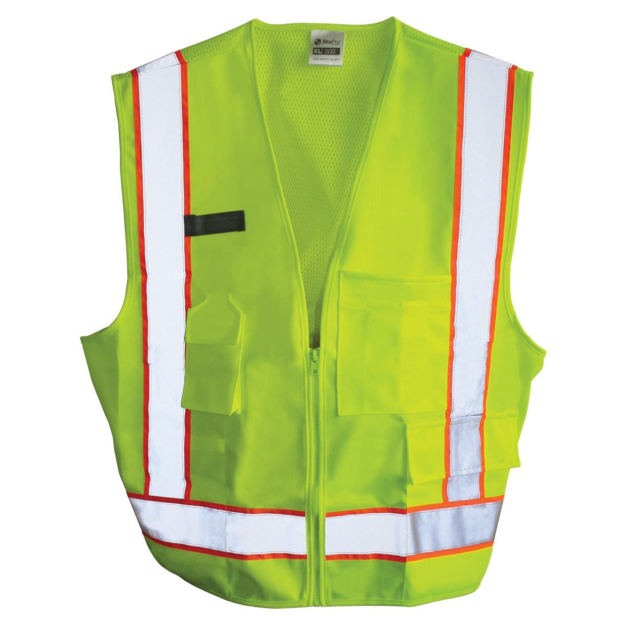 Construction Safety Vest, HI VIZ – Lime, Class 2