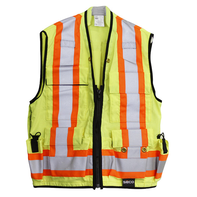 Seco EMEA Class2 Safety Utility Vest - Flo Orange