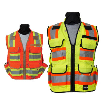Seco Safety Utility Vest, ANSI/ISEA Class 2 - Flo Orange