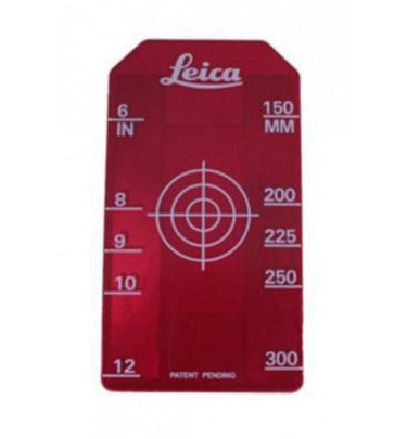 Leica Target Insert, Small 6" - 12" (150-300mm), Red.